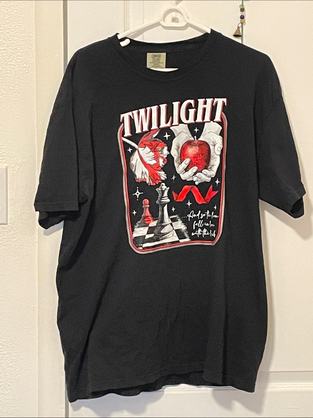 Comfort Colors Twilight Graphic Tee - Black with Red Accent